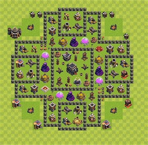 clash of clans level 9 layout